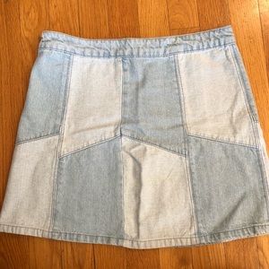 Forever21 patchwork denim skirt size:28